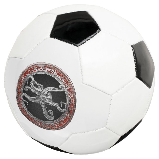 [400] Sacred Silver Octopus in Defensive Posture Fußball (Dreiviertel)