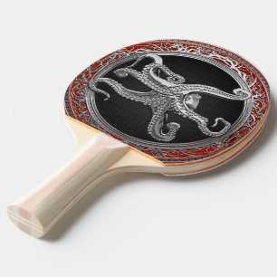 [400] Sacred Silver Octopus in Defensive Posture Tischtennis Schläger