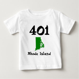 401, Gebietscode der Insel Rhode Baby T-shirt