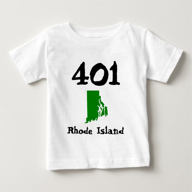 401, Gebietscode der Insel Rhode Baby T-shirt (Vorderseite)