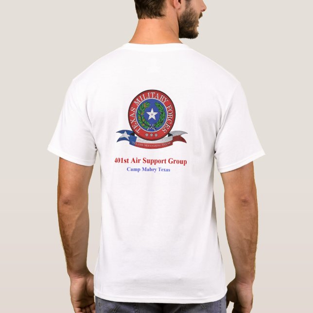 401st Militärische Streitkräfte ASG Texas T-Shirt (Rückseite)