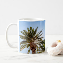 4024-Palmenbaum mit Sunburst Coffee Tasse