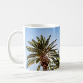 4024-Palmenbaum mit Sunburst Coffee Tasse