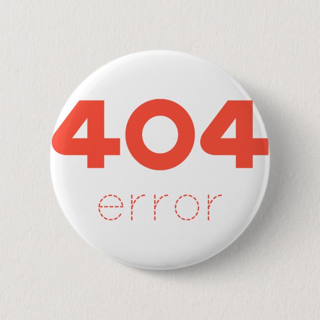 404 Fehler Button (Vorderseite)