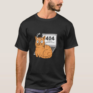 404 Fehler Gehirn nicht gefunden Lustiger Programm T-Shirt