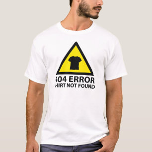 404 Fehler: Shirt wurde nicht gefunden