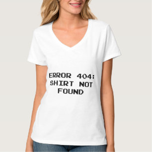 404 Fehler: Shirt wurde nicht gefunden