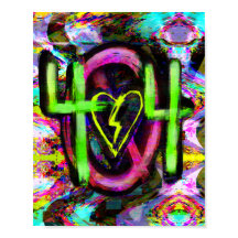 404 Fehlermeldung Cyberpunk Dystopian Future Art