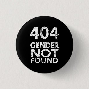 404 Geschlecht nicht gefunden - Agender Pride Button