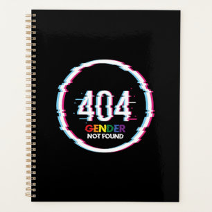 404 Geschlecht nicht gefunden   Funny LGBTQ   Stol Planer