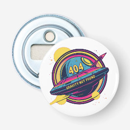 404 Gravity not found - Retro Space Pop Art Flaschenöffner