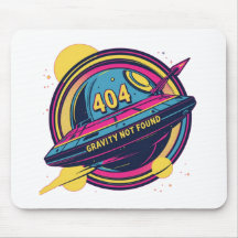404 Gravity not found - Retro Space Pop Art
