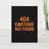 404 Kostüm nicht gefunden Halloween