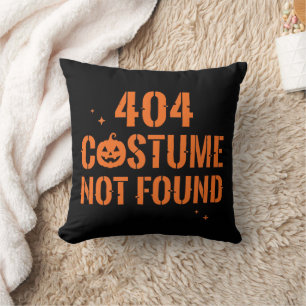 404 Kostüm nicht gefunden Halloween Kissen