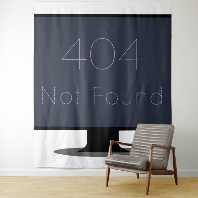 404 Nicht gefundene Tapestry Wandteppich (Beispiel)