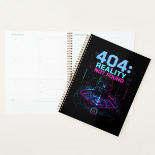 404 Reality Not Found Cyberpunk Spiral Planer