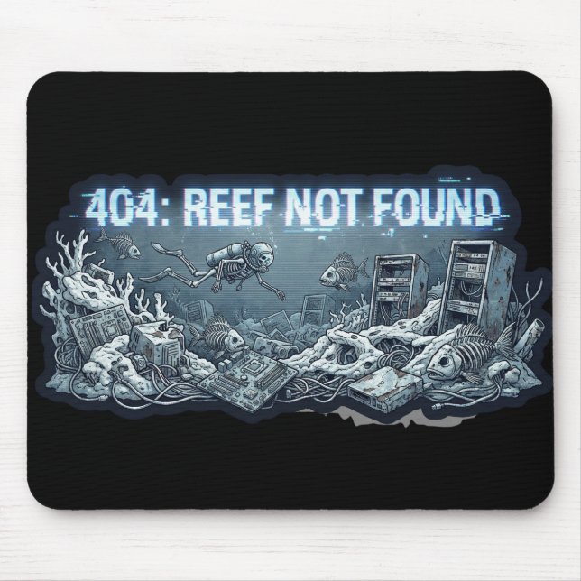 404 Riff Nicht Gefunden – Unterwasser-Tech-Friedho Mousepad (Vorne)