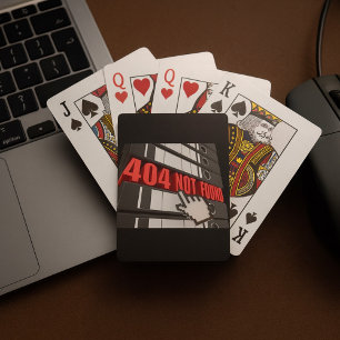 404 Website-Fehlermeldung nicht gefunden Spielkarten