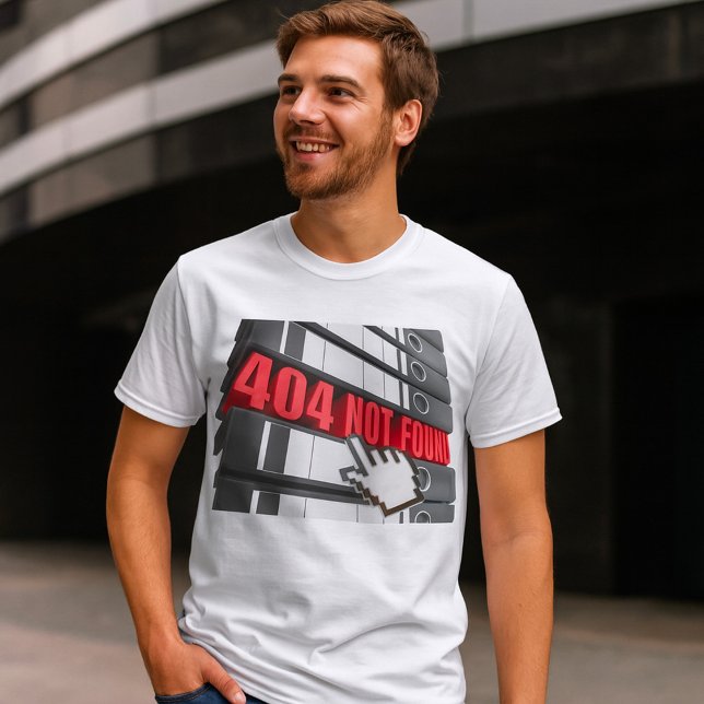 404 Website-Fehlermeldung nicht gefunden T-Shirt (Von Creator hochgeladen)
