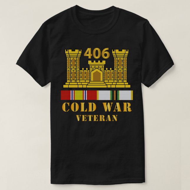 406. Technikbataillon ENG Zweigstelle ColdVeteran  T-Shirt (Design vorne)