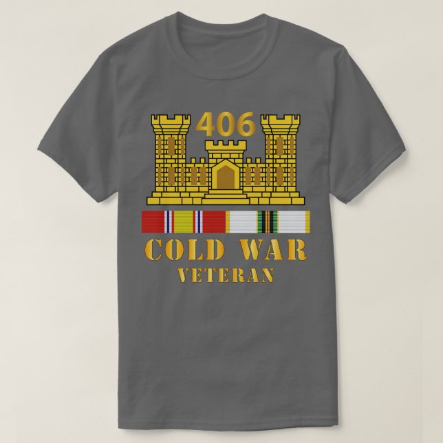 406. Technikbataillon ENG Zweigstelle ColdVeteran  T-Shirt (Design vorne)