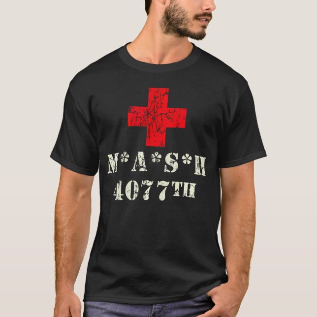 4077 4077. Militärische Klinik T-Shirt (Vorderseite)