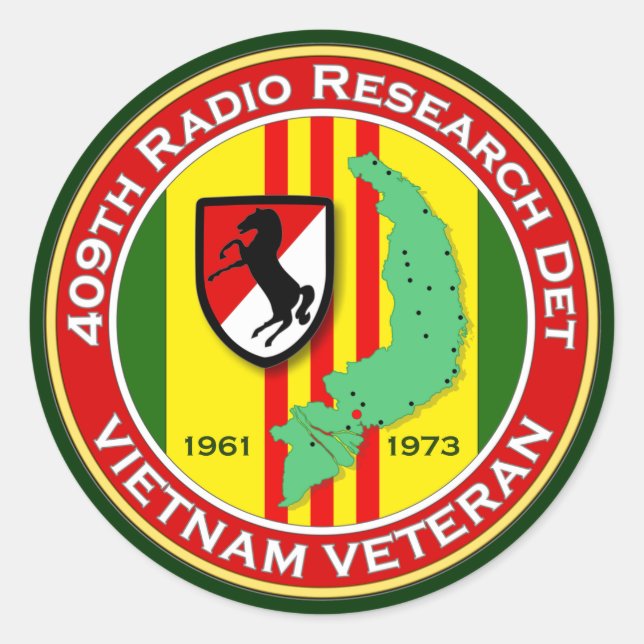 409. RRD - ASA Vietnam Runder Aufkleber (Vorderseite)