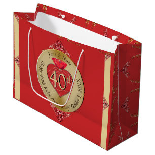 40./15. Ruby Red Große Geschenktüte