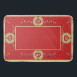 40./15. Ruby Red Wedding Jubiläum Badematte<br><div class="desc">Sie suchen den richtigen 40. oder 15. Hochzeitstag Bad? Dann vielleicht eine schöne,  rubinfarbene,  verzierte Wiederholungs- und Rubingrafik wird nur das,  was ihnen BEIDE geben wird!</div>
