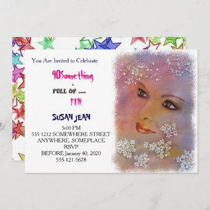 40 ETWAS u. voll von der Spaß-schönen Einladung