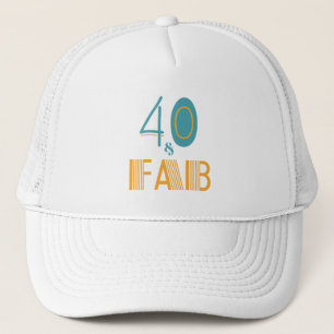 40 & Fab Moderner Geburtstag Truckerkappe