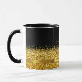 40 fabelhafte schwarze goldene Eleganz Tasse