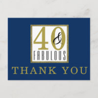 40 & Fabulous Geburtstagsparty Danke