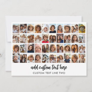 40 Foto-Collage - 4 Reihen 10 Spalten - Skriptname Feiertagskarte
