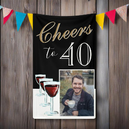 40 Foto Roter Wein 40. Geburtstag Banner