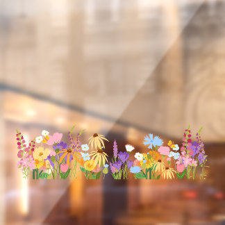 40" Frühlingsblumen-Dekorationstür Fensteraufkleber