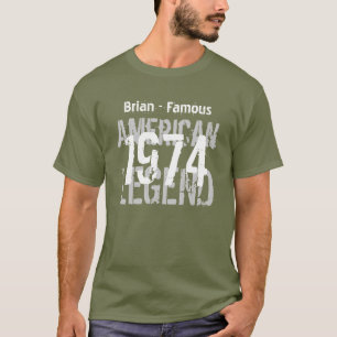 40. Geburtstag 1973 Berühmte amerikanische Legende T-Shirt