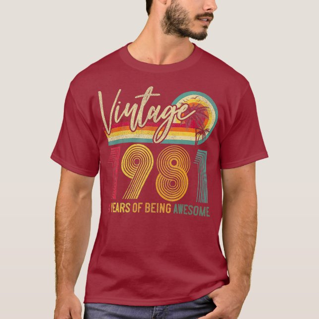 40. Geburtstag 1981 40 Jahre Phantastisch T-Shirt (Vorderseite)
