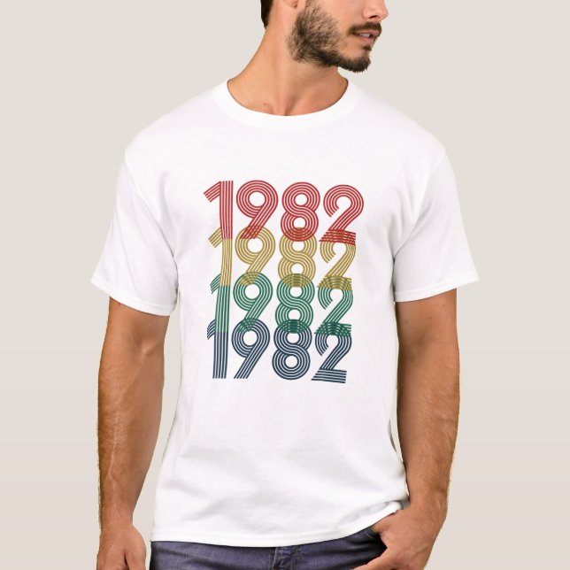40. Geburtstag, 1982 Geboren, Männer T-Shirt (Vorderseite)