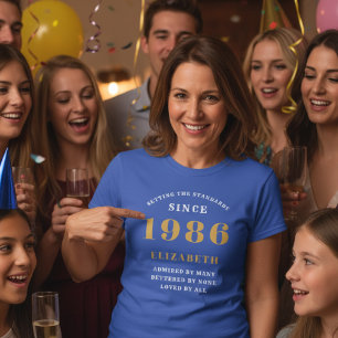 40. Geburtstag 1986 Personalisierter Individuelle  T-Shirt
