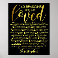 40. Geburtstag 40 Gründe warum Schwarzes Gold