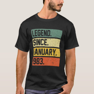40. Geburtstag 40 Jahre alte Legende seit 19. Janu T-Shirt