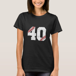 40. Geburtstag 40 Jahre alter Baseball Bday Men Wo T-Shirt