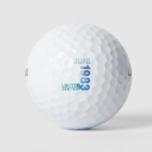 40. Geburtstag 40 Jahre limitierte Ausgabe Juni 19 Golfball
