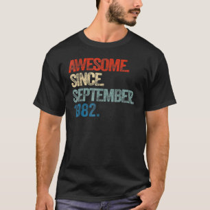 40. Geburtstag 40 Jahre Phantastisch seit Septembe T-Shirt