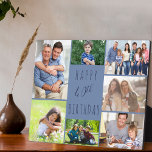 40. Geburtstag 7 Foto Collage Two Tone Blue Fotoplatte<br><div class="desc">Sage glücklich 40. Geburtstag mit einer personalisierten Foto-Plakette. Die Fotovorlage ist Set für Sie, 7 Ihrer Lieblings-Fotos hinzuzufügen, die in einer Foto-Collage um den Geburtstag Gruß angezeigt werden. Der Wortlaut lautet einfach "Happy 40. Geburtstag" in lässiger Typografie. "40." ist tatsächlich bearbeitbar, wenn man das zum Geburtstag gerne hätte. Dieses Design...</div>