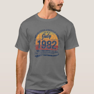 40. Geburtstag Absolut Großartig Seit Vintage Juli T-Shirt