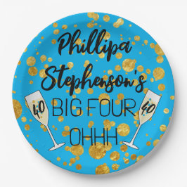 40. Geburtstag Abzeichen 40. Pappteller