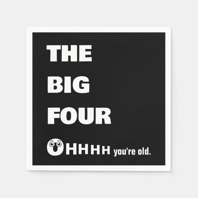 40. Geburtstag Alt Werden Humor  Serviette (Vorderseite)