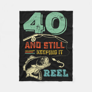 40. Geburtstag Angeln 40 Angler Männer Pu Fleecedecke